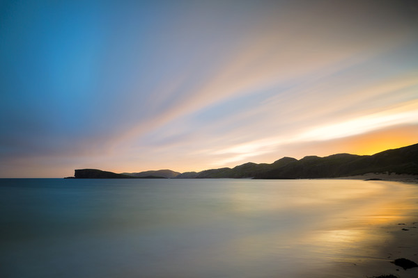 Oldshoremore Beach Sunset Picture Board by Derek Beattie