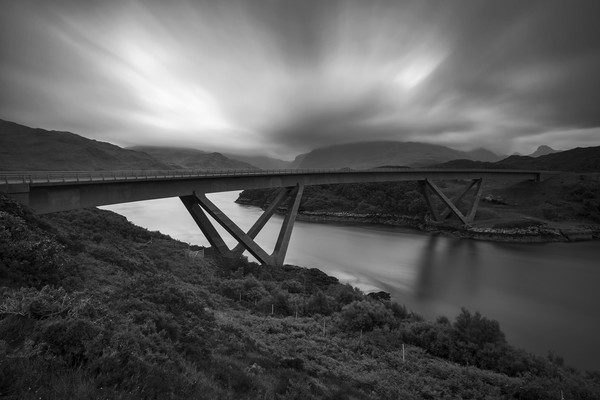 The Kylesku Bridge Scotland Picture Board by Derek Beattie