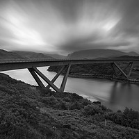 Buy canvas prints of The Kylesku Bridge Scotland by Derek Beattie
