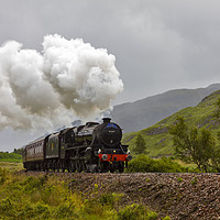 Buy canvas prints of The Jacobite Steam Train by Derek Beattie