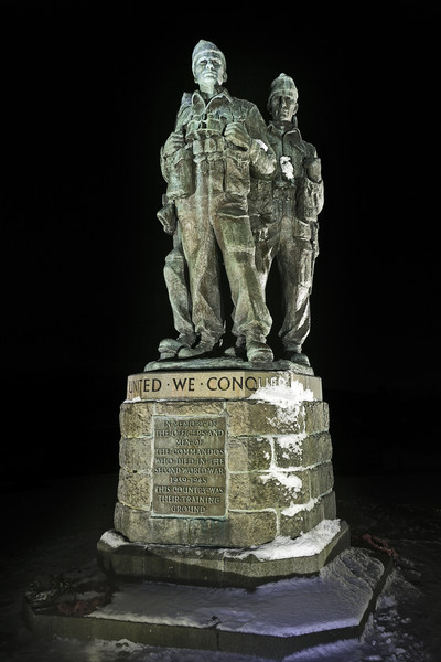 Spean Bridge Commando Memorial at Night Picture Board by Derek Beattie