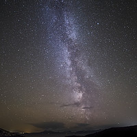 Buy canvas prints of The Milky Way Over Applecross and Skye by Derek Beattie