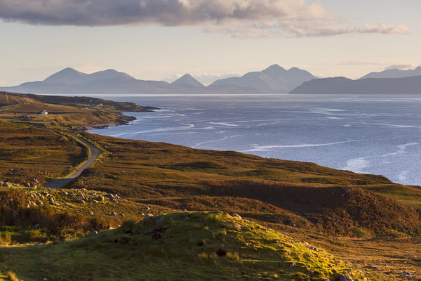 Isle of Skye from the Applecross Peninsula Picture Board by Derek Beattie