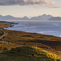 Buy canvas prints of Isle of Skye from the Applecross Peninsula by Derek Beattie