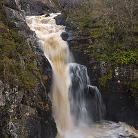 Buy canvas prints of The Falls of Kirkaig Sutherland by Derek Beattie
