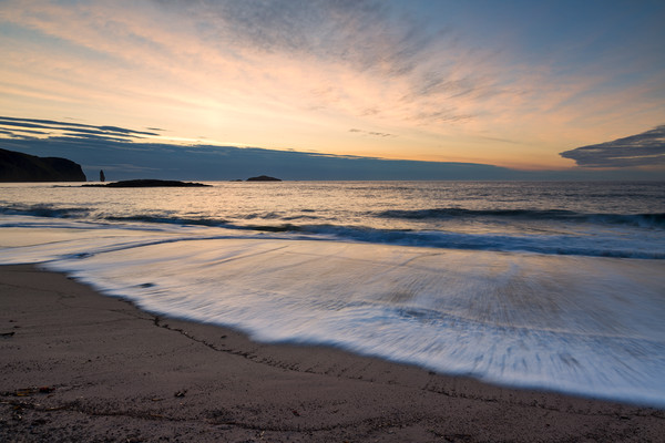 Sandwood Bay  Sutherland at Sunset Picture Board by Derek Beattie