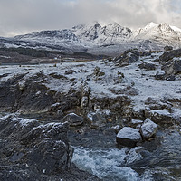 Buy canvas prints of Blaven Isle of Skye in Winter by Derek Beattie