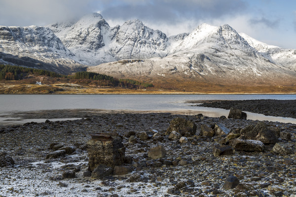 Blaven Isle of Skye in Winter Picture Board by Derek Beattie
