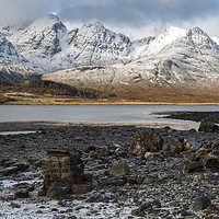 Buy canvas prints of Blaven Isle of Skye in Winter by Derek Beattie