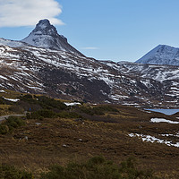 Buy canvas prints of Stac Pollaidh and Cul Beag Assynt Scotland by Derek Beattie