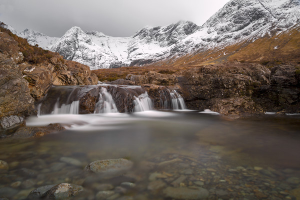 Fairy Pools, Isle of Skye in Winter Picture Board by Derek Beattie