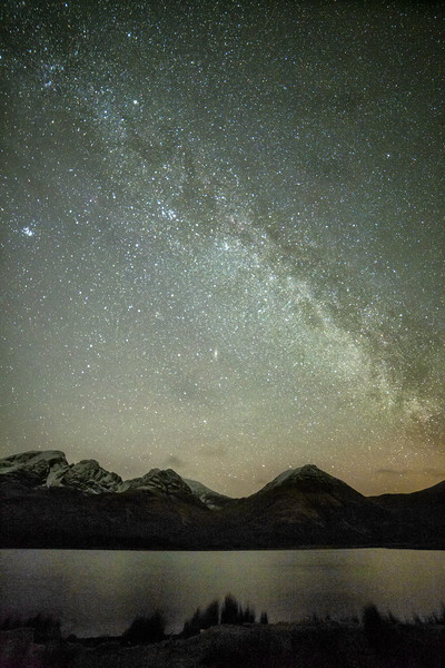 Milky Way Over Blaven and Loch Slapin Picture Board by Derek Beattie