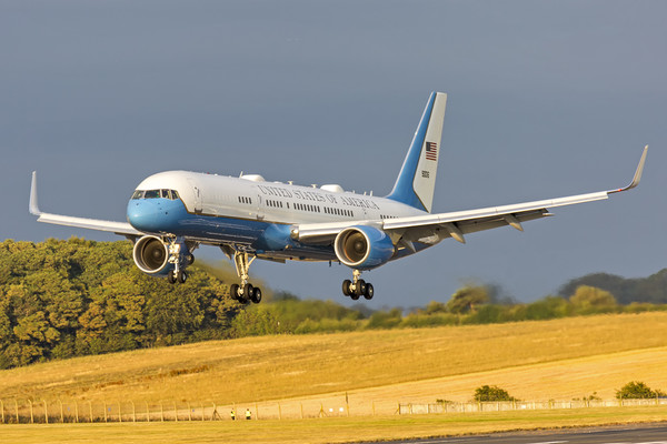 United States Air Force Boeing 757  C-32 Picture Board by Derek Beattie