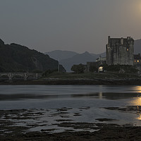 Buy canvas prints of Eilean Donan Castle by Moonlight by Derek Beattie
