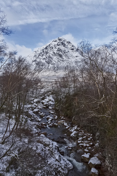 Buaichaille Etive Mor and The River Coupall Picture Board by Derek Beattie