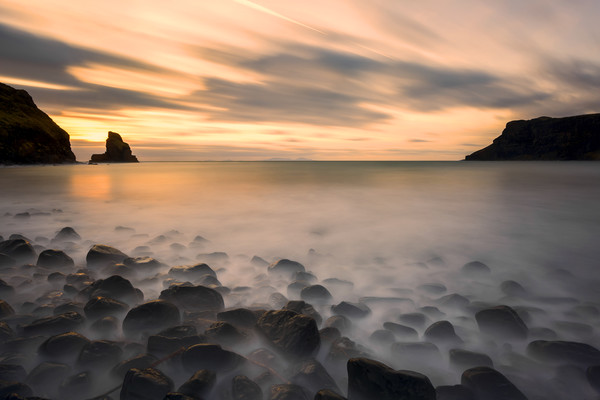 Talisker Bay Sunset Isle of Skye Picture Board by Derek Beattie