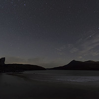 Buy canvas prints of Ardvreck Castle and Quinag at Night by Derek Beattie