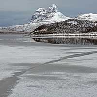 Buy canvas prints of Suilven in Winter Scotland by Derek Beattie