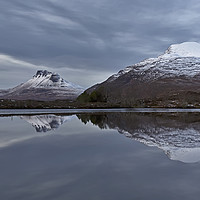 Buy canvas prints of Stac Pollaidh in Winter Panorama by Derek Beattie
