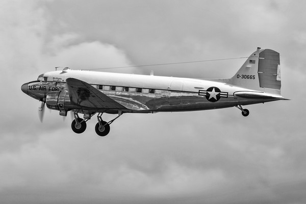 Douglas DC-3C N47E  Miss Virginia Picture Board by Derek Beattie