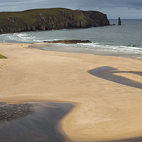 Buy canvas prints of  Sandwood Bay Scotland Panorama by Derek Beattie