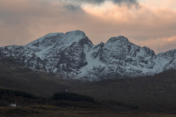 Blaven  Winter Sunrise Isle of Skye Picture Board by Derek Beattie