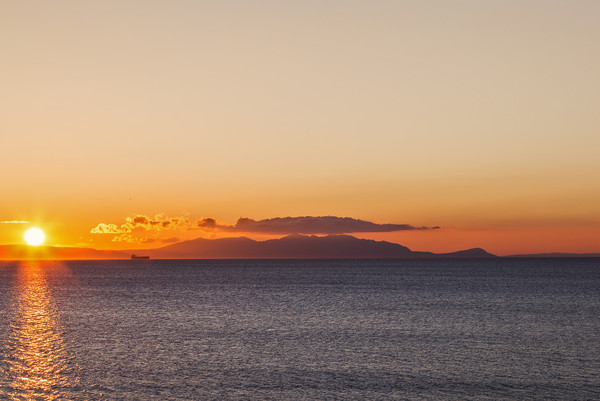 Isle of Arran at Sunset Picture Board by Derek Beattie