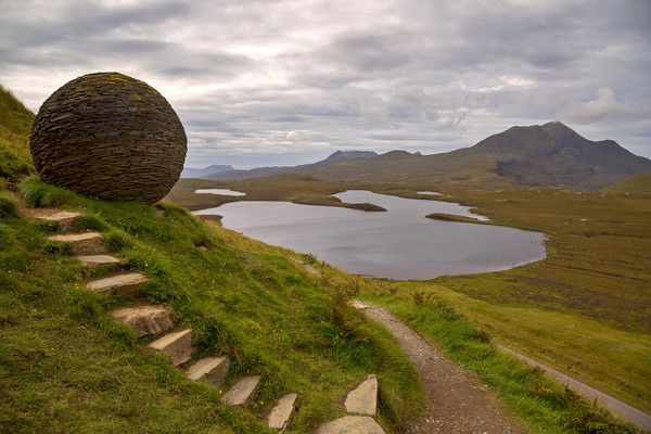 The Globe at Knockan Crag Assynt Picture Board by Derek Beattie