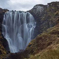 Buy canvas prints of Clashnessie Waterfall Scotland by Derek Beattie
