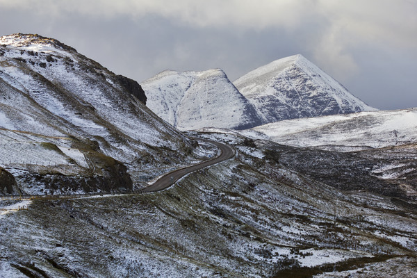 Cul Mor Mountain Scotland in Winter Picture Board by Derek Beattie