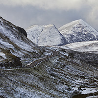 Buy canvas prints of Cul Mor Mountain Scotland in Winter by Derek Beattie