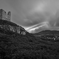 Buy canvas prints of Castle Varrich and The Village of Tongue by Derek Beattie