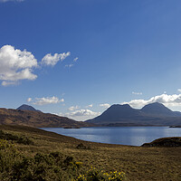 Buy canvas prints of Stac Pollaidh and Loch Lurgainn Scotland by Derek Beattie