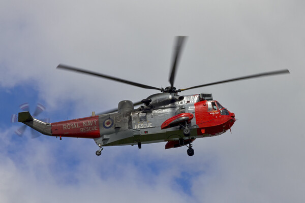 Royal Navy Sea King Helicopter Picture Board by Derek Beattie