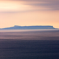Buy canvas prints of Isle of Eigg Sunset Scotland by Derek Beattie