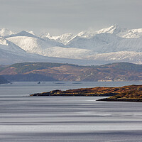 Buy canvas prints of Cuillin Mountains on the Isle of Skye by Derek Beattie