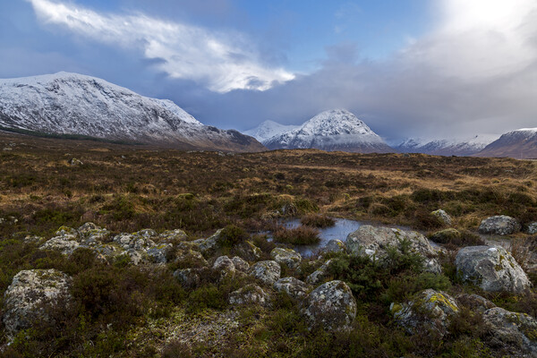 Glencoe and the Buachaille Etive Mor Picture Board by Derek Beattie