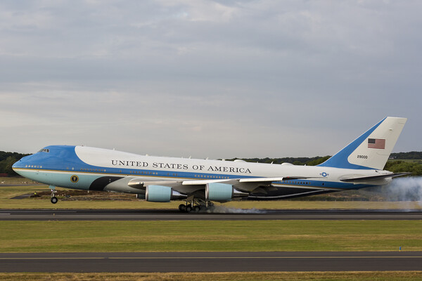 Air Force One Picture Board by Derek Beattie