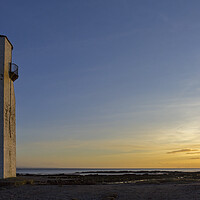 Buy canvas prints of Southerness Lighthouse at Sunset by Derek Beattie