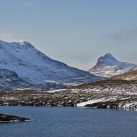 Buy canvas prints of Stac Pollaidh with Winter Snow by Derek Beattie