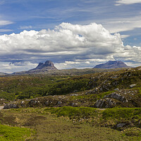 Buy canvas prints of Mountains of Assynt by Derek Beattie