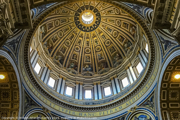 Dome of St. Peter's Basilica Picture Board by William AttardMcCarthy