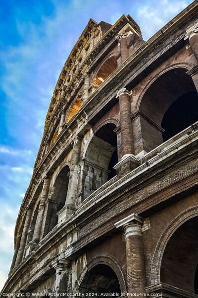 Colosseum Archways: Majestic Perspective Photograp Picture Board by William AttardMcCarthy
