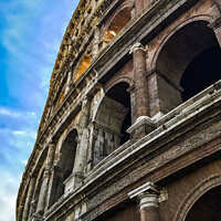 Buy canvas prints of Colosseum Archways: Majestic Perspective Photograp by William AttardMcCarthy