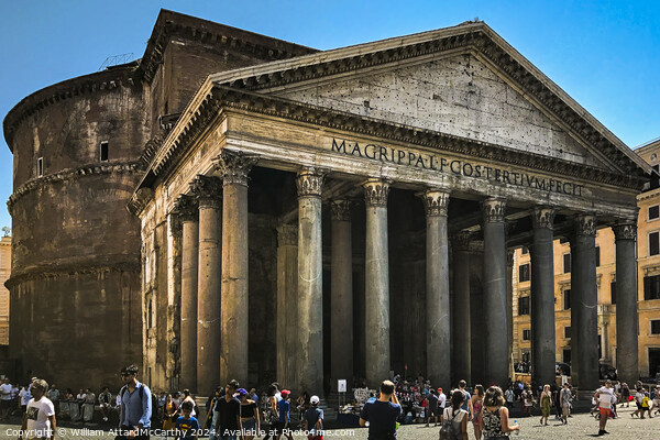 Iconic Pantheon: Ancient Roman Architecture Picture Board by William AttardMcCarthy