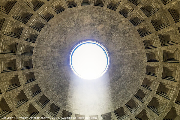 Pantheon Oculus: Abstract God's Rays Picture Board by William AttardMcCarthy