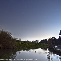 Buy canvas prints of Chadwick Lakes By Night by William AttardMcCarthy