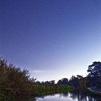 Buy canvas prints of Chadwick Lakes By Night by William AttardMcCarthy