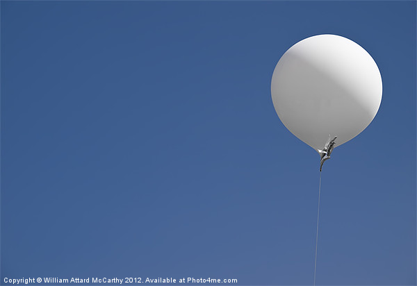 White Balloon Picture Board by William AttardMcCarthy