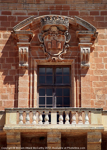 Baroque Balcony Picture Board by William AttardMcCarthy